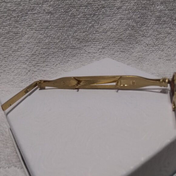 Anson Men's Gold Tone Sword Brown Handle Tie Bar Clip Great Vintage Condition - Picture 2 of 7